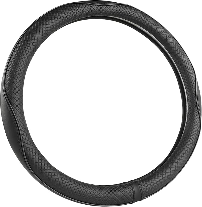 West Llama Microfiber Leather Steering Wheel Cover for Toyota, Toyota Accessories Large Size for 15.5-16 inch, Premium Qualit
