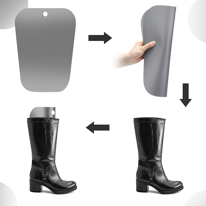 8 Packs Boot Shaper Shape Inserts Tall Boot Support for Women and Men