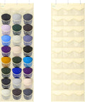 Unjumbly Baseball Hat Rack, 27 Pocket Over-The-Door Hat Organizer with Clear Deep Pockets to Display Baseball Caps Collection