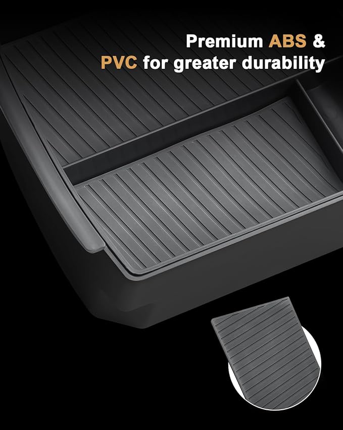 ECOZEN Double-Layer Center Console Organizer For 2025-2026 Hyundai Tucson(Limited)/2025-2026 Tucson Hybrid/Tucson Plug-in Hybrid Armrest Organizer - ONLY Fit 2025-2026 Tucson With Electronic Shift