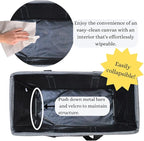 NGIL Extra Large Utility Tote Reusable Grocery Bag Oversized Collapsible for Groceries, Storage, Picnic, Beach (Gray)