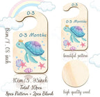 CRASPIRE 10Pcs Wood Baby Wardrobe Dividers Ocean Size Divider Closet Organizers Turtle Seahorse Clothes Whale Shell Nursery D