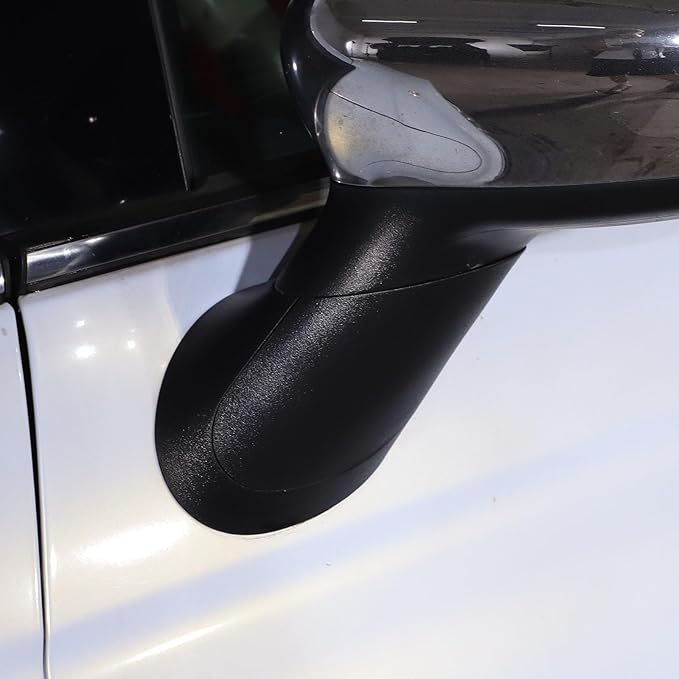 1 Pcs Side Mirror Arm Cover,Left/Right Mirror Stem Cap,Fit for Fiat 500/Fiat 500 Convertible/Abarth 595/Abarth 695 735450654 735450655 0735642839,Car Mirror Cover Housing,Replacement (Left)
