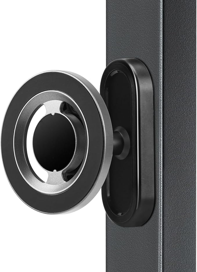 Gym Magnetic Phone Holder with Magnet Base Attach to Metal Surface, 360° Rotatable Gym Phone Holder Magnet Mount for Workout Recording, Compatible with MagSafe iPhone 17-12