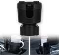 Large Size Car Cup Holder Expander with Cell Phone Holder Adjustable Base U-Shaped Slot Cup Holder Adapter Compatible with Al