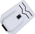 Leather Car Sun Visor Organizer with Sunglass Holder, Multifunctional Eyeglasses Ticket Credit Card Clip and Bills Storage Pocket, Universal Auto Interior Accessories(Grey), 580grey