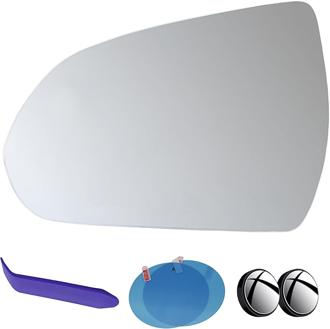 EAP Driver Side Mirror Glass Compatible with Hyundai Elantra 2017-2020, Ioniq 2017-2022, Heated 87611G2400 87611F2050 87611F3050 87611F2060 HY1324102 HY1324103