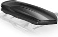Auto Dynasty Rooftop Cargo Box Hard Shell Carrier Waterproof Storage Case with Locks & Keys Fits Vehicles with Cross Bars, 13 Cubic Feet 110LBS Capacity, 72'' L x 30'' W x 12'' H, Glossy Black