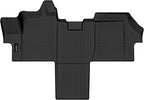 Auxko All Weather Floor Mats for 2018-2025 2026 Ram ProMaster 1500/2500/3500 TPE Rubber Liners Accessory for 2018-2025 2026 Ram ProMaster 1500/2500/3500 Odorless Anti-Slip Mats Black
