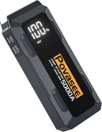 Povasee Car Battery Jump Starter 5000A Jump Box (All Gas/10L Diesel) Portable Car Jump Starter Battery Pack, 12V Jumper