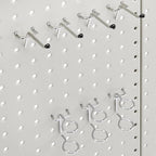 Amazon Basics Rectangular Metal Pegboard Wall Organizer, Tool Storage Organization System, Rust and Scratch Resistant, 48-Pie