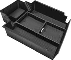 BestEvMod Center Console Organizer Tray Compatible with Chevrolet Silverado EV WT RST LT/Sierra EV 2026 2025 2024 Pickup Armrest Storage Box (Top)