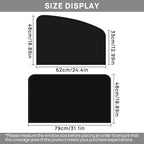 Side Window Sun Shade Magnetic Universal Sunshade Privacy Blinds Car Blackout Curtain for Car Camping Sleeping Family Travelling Rear Side 4PCS