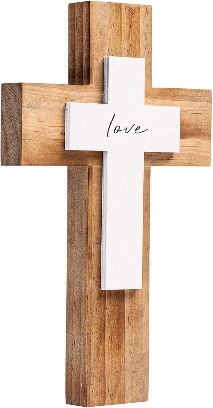 Wall And Table Wooden Cross Christians Cross Spiritual Religious Gifts With Hook On Hanging Wall Or Table With Love For Churc