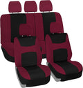 FH Group Car Seat Covers Full Set Cloth - Universal Fit, Automotive Seat Covers, Low Back Front Seat Covers,Airbag Compatible