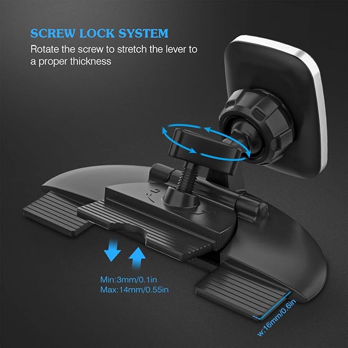 Car Phone Mount,Magnetic Cd Slot Car Mount Phone Holder 6 Magnet for iPhone 11 Pro Xs MAX XR XS X 8 7 Plus, Galaxy S10 S10+ S10e S9 Note 9 (Black)