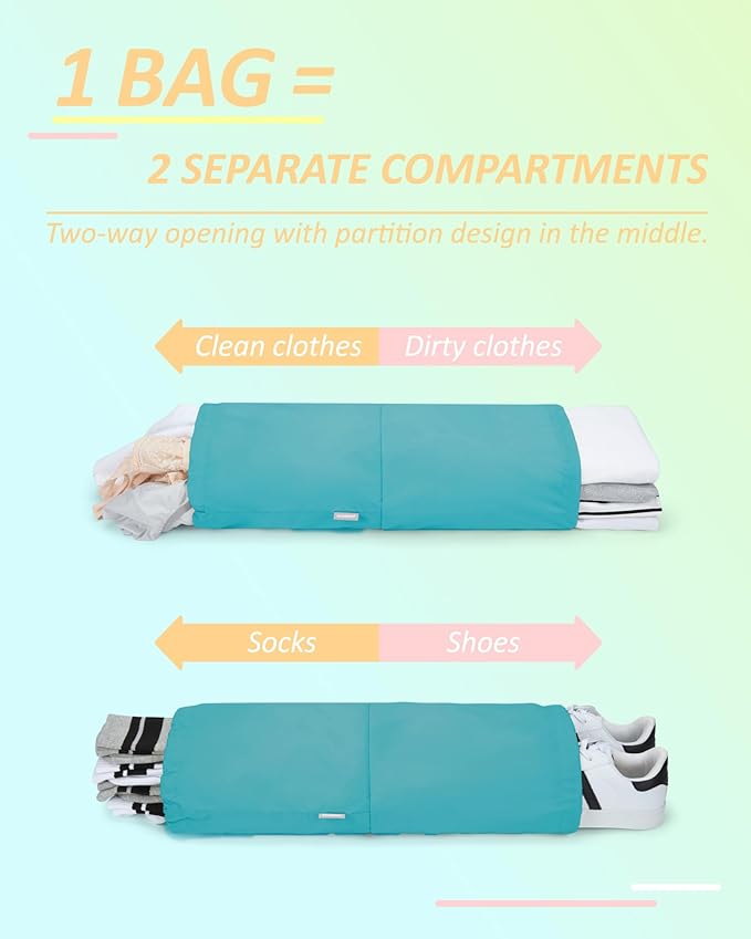 BAGSMART 6 Set /4 Set/2 Set Compression Packing Cubes for Travel, Lightweight Luggage Organizer Bags, Durable Space Saver Bag