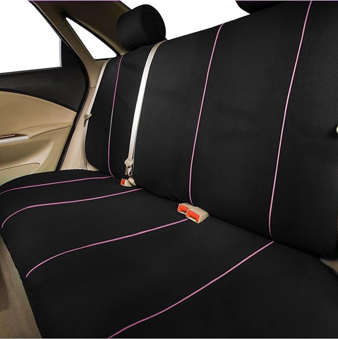 Foneso Car Seat Covers, 100% Breathable with Composite Sponge Inside, Airbag Compatible Universal Fit Accessories Auto for Ca