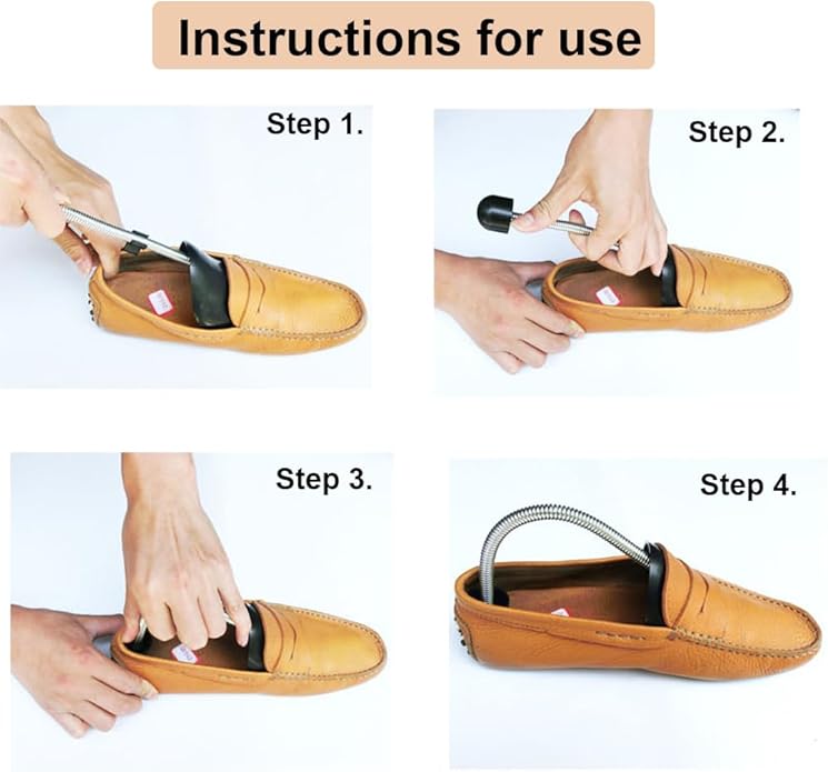 EchoDone 10 Pairs Plastic Shoe Tree Stretcher Shaper for Men