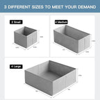 Criusia Drawer Organizer Clothes, 10 Pack Dresser Organizer for Baby Clothes, Underwear, Sock- Foldable Closet Organization a