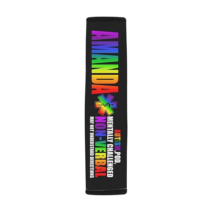 Autism POD Non Verbal Autism Awareness Seat Belt Cover for Kid Family Special Need Autistic Medical Alert Car Cushion Cover Support Autism Gift Personalized Name 39