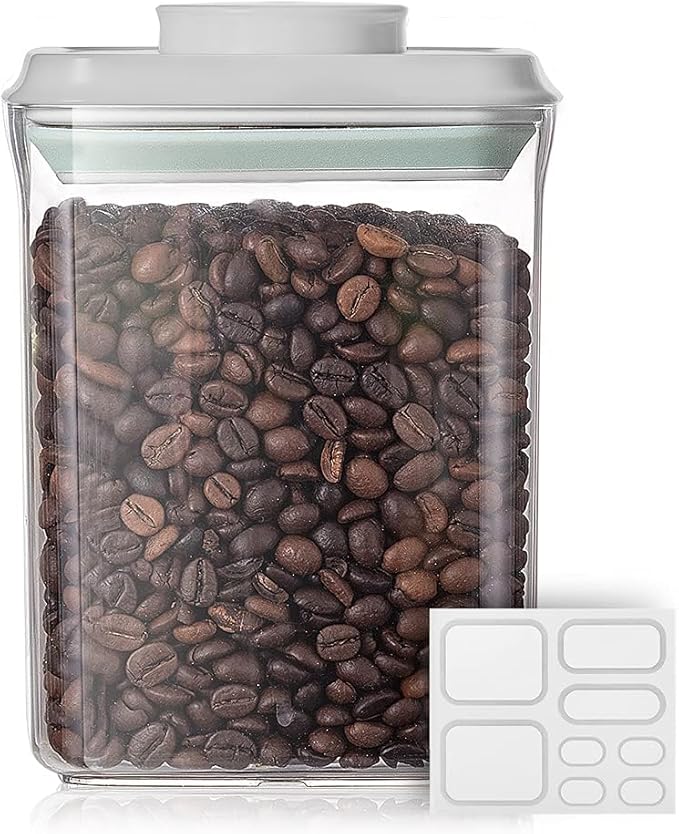 Ankou Food Airtight Containers (1500ml) 1.5 Qt Pop Up Food Formula Container With Lids, Bpa-Free One Button Open Stackable Co