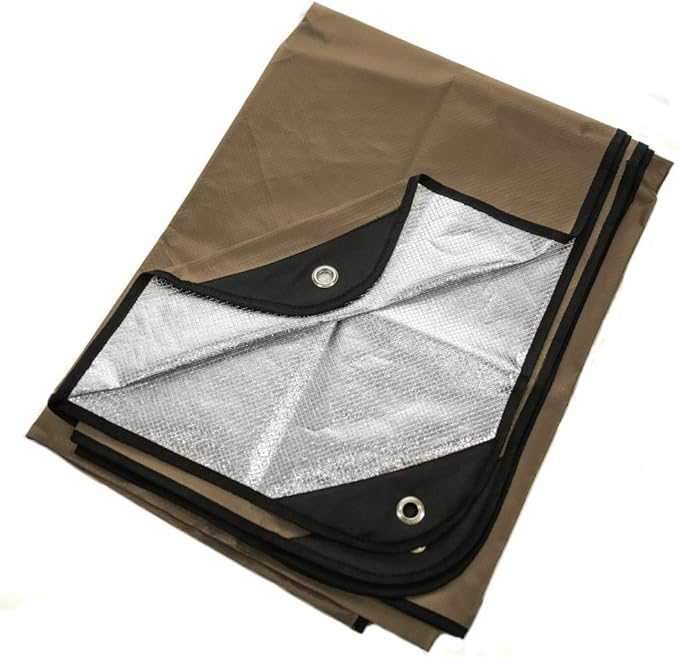 Arcturus Insulated Tarp, Reusable Heavy Duty Thermal Survival Blanket – 60x82in, Reflects 90% Body Heat, Waterproof, Windproo