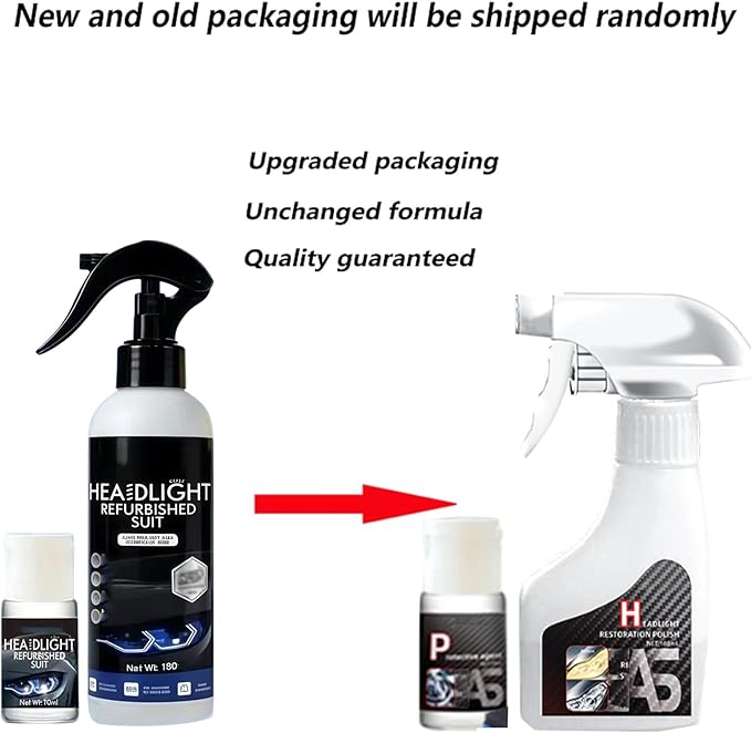 Headlight Cleaner, Headlight Restoration Kit, Automotive Headlamp Restoration Fluid,Car Light Polish Cleaning Kits Ceramic Co