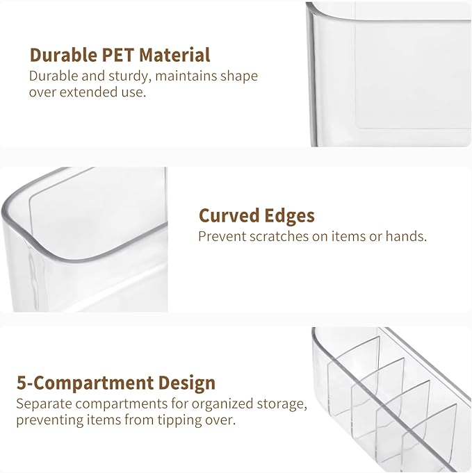 PAVSTINE 2 Pack Adhesive Medicine Cabinet Organizer, Clear Wall Mounted Makeup Storage Shelves for Bathroom Vanity, No Drilli