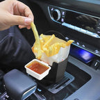 French Fry Holder for Car Multi-Purpose Fast Food Drink Cup Holder Expander Car Storage Box Holder with Dipping Sauce Holder