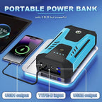 12v Jump Starter for 10.0L Gas/8.0L Diesel 6000A Peak Car Battery Jumper Starter Portable IP66 Waterproof Jump Box with