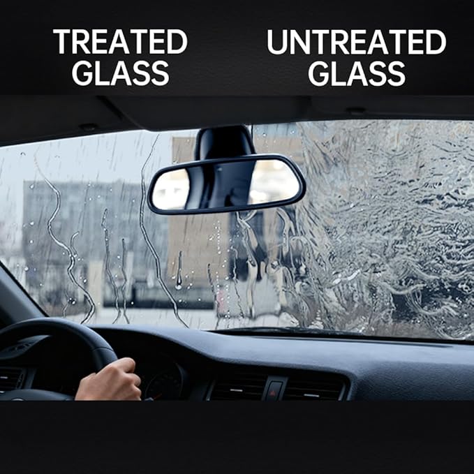 Glodway Glass Cleaner For Car Windshield,Oil film Remover, Streak-Free Shine on Automotive Windows, and Mirrors, Ammonia Free