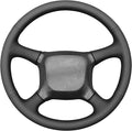 MEWANT DIY Black Solid Embossed Faux Leather Steering Wheel Cover for Chevy Silverado 1500 Astro Blazer C/K Kodiak S10