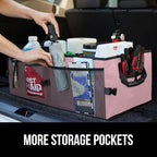 GORILLA GRIP Large Capacity Sturdy Trunk Storage Organizer, Slip and Water Resistant Collapsible Organization Container for
