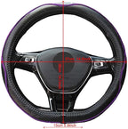 Mayco Bell Flat Bottom Steering Wheel Cover Anti-Slip,Safety,Soft,Breathable,Durable,Full Surround,Comfortable Grip Microfibe
