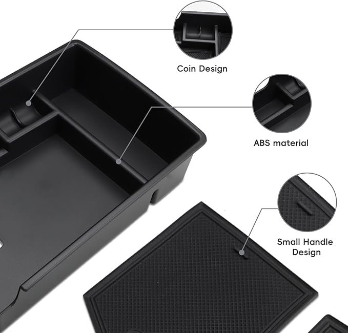 MARCHFA Center Console Organizer Tray Compatible for 2023 2024 2025 2026 Cadillac Lyriq Accessories Armrest Storage Box Middle Console Insert Holder