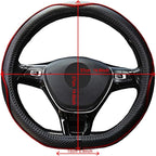 Mayco Bell Flat Bottom Steering Wheel Cover Anti-Slip,Safety,Soft,Breathable,Durable,Full Surround,Comfortable Grip Microfibe