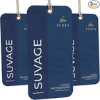 3PCS Savage Disposable Card Car Air Fresheners for Men | Long Lasting Automotive Freshener | Lasts for 2 Weeks | Strong Car P