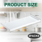 Lineshading 4 Pcs Pegboard Shelves, 12 x 5 Inch Metal Shelf Brackets Pegboard Tray Accessories Wall Organizer for Craft Room 