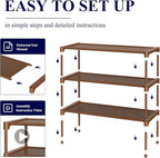 Kitsure Shoe Rack - Non-Woven Shoe Rack Shelf, Shoe Organizer for Closet, Entryway, Garage & Corridor, Stackable Shoe Shelves