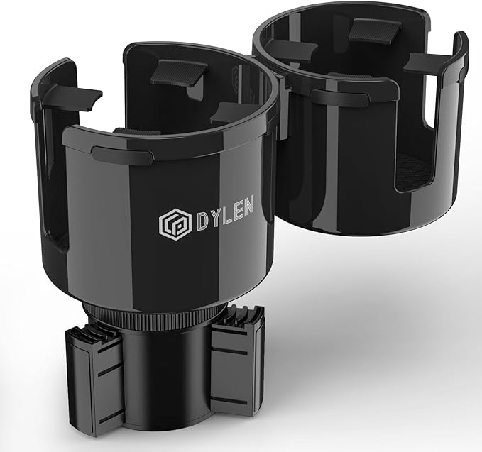 DYLEN Car Cup Holder Expander, 2 in 1 Cup Holder Adapter Extender for Car with Expandable Insert, Fits Yeti, Hydroflask and O