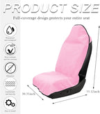 Waterproof Car Towel Seat Cover, Sweating Non-Slip Premium Towel Carseat Cover Protector, Universal Soft Machine Washable Car