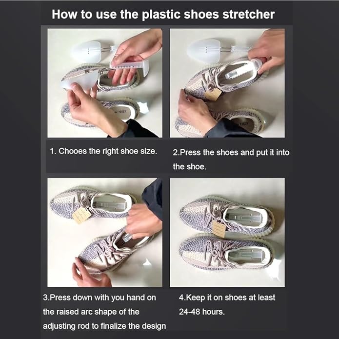 EchoDone 10 Pairs Plastic Shoe Tree Stretcher Shaper for Men