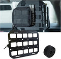 Car Headrest Organizer Rigid MOLLE Panel, Tactical Gear Seat Back Organizer, EDC Pouch Tool Gadget Holder, Backpack Insert Panel for Truck Equipment Mount Plate Modular Storage Shelf (Headrest Panel)