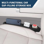 2PCS Car Seat Gap Filler Organizer, Car Organizers and Storage, Multi-Function Auto Side Seat Gap Filler for Prevent Items Falling, Vehicle Accessories Crevice Blocker for Truck SUV (Black)