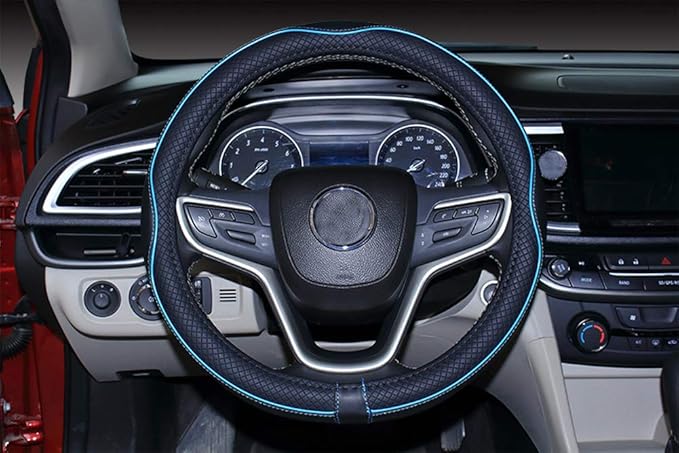 Mayco Bell Universal Standard Size Steering Wheel Cover Anti-Slip,Safety,Soft,Breathable,Durable,Full Surround,Comfortable Gr