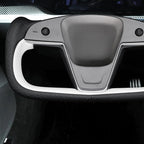 MEWANT Hand Stitched Tesla Model S Yoke Steering Wheel Cover Wrap for Tesla Model S 2021-2023 / Model X 2021-2023 Tesla Yoke Steering Wheel Accessories(3D Style)