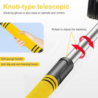 Ice Scrapers for Car Windshield,32“Snow Brush for Car with Ice Scraper, Retractable Handle and 360° Rotating Brush Head, Winter Car Accessories for Cars, Trucks and SUVs-Yellow