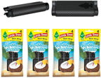 LITTLE TREES Car Air Freshener | Vent Wrap Provides Long Lasting Scent, Invisibly Fresh | Caribbean Colada, 16 Air Fresheners