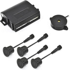 Promata PS01 Car Front Parking Sensor Kit with Buzzer,4 58KHz OE Standard Sensors,Radio Mute & Bull-bar Recognition Function,